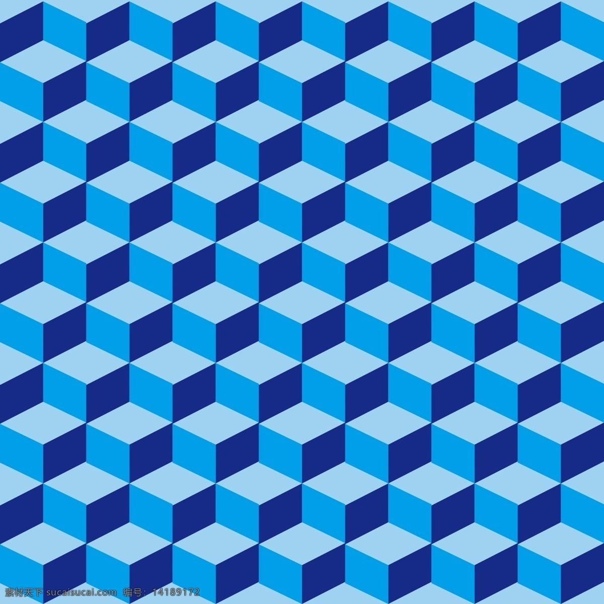 矢量立体空间 装饰图 蓝色系装饰图 蓝色立体空间 对称装饰 招贴设计