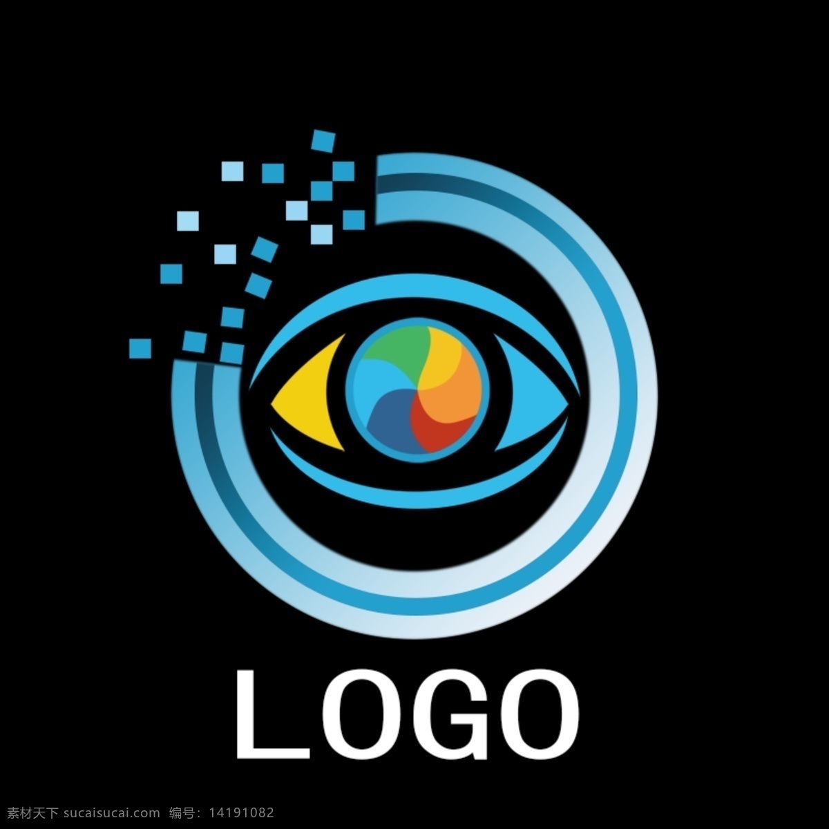 科技 感 logo 创意 眼睛 公司标志 标志图标 企业 标志