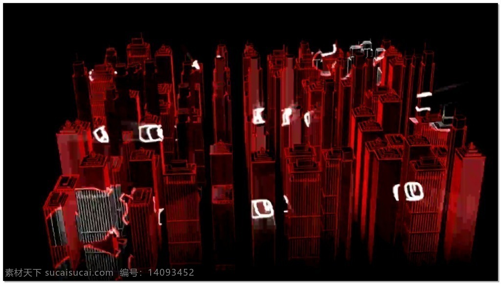 动态 几何 组合 视频 高清视频素材 视频素材 动态视频素材 红色 结婚 建筑