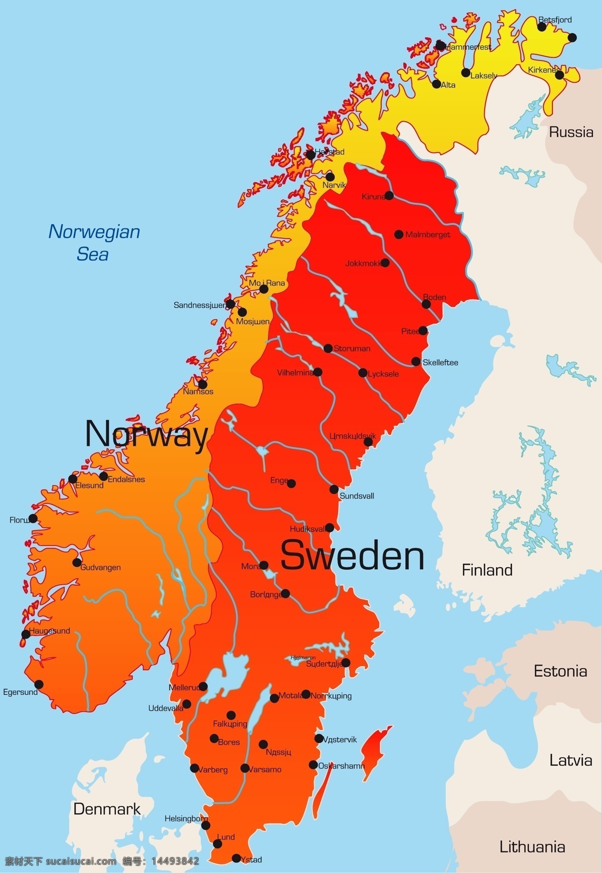 瑞典 挪威 地图 世界地图 其他载体 白色