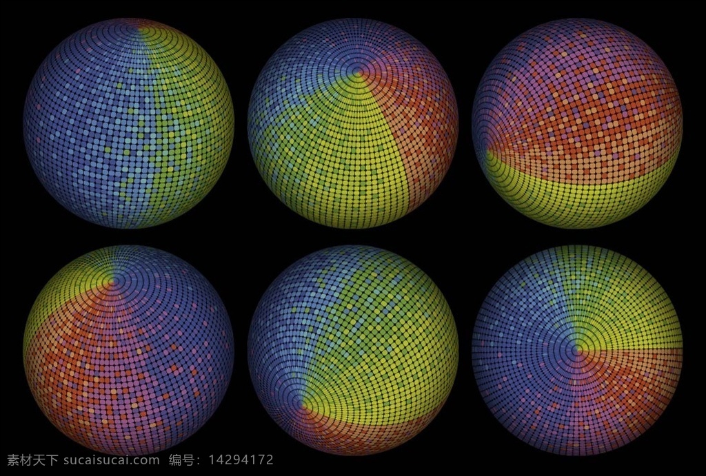 彩色球体 圆球 水泡 球面矢量图 圆 圆形 素描 设计素材 文化艺术 绘画书法 星球系列素材