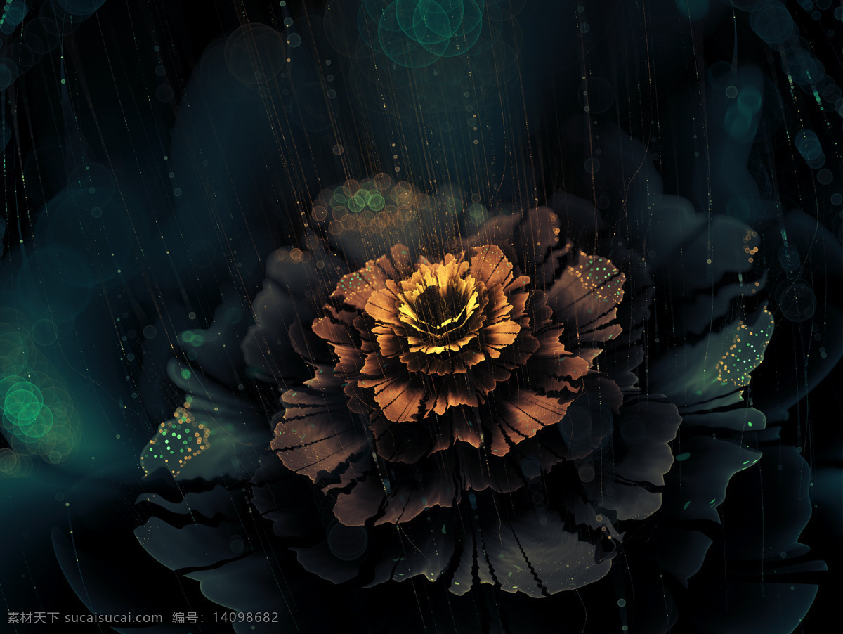 分形之花 花 装饰 分形 分形花 抽象花 抽象 唯美 创意 纹理 艺术 花瓣 色彩艺术 生物世界 花草