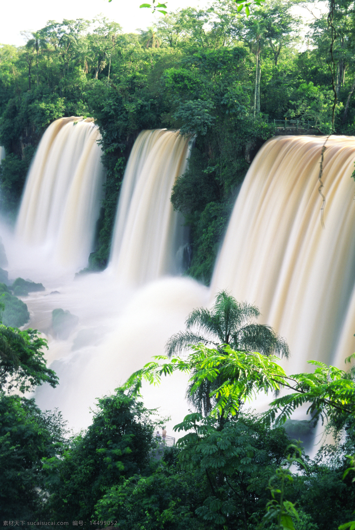 壮观 瀑布 风景 热带森林 景色 美景 美丽风景 摄影图 高清图片 瀑布图片 风景图片